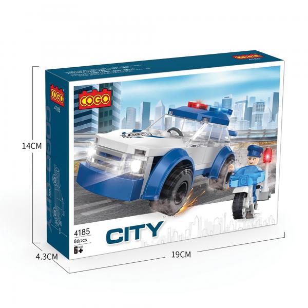 Vehículo Policíal Armable 86pzs 6a+