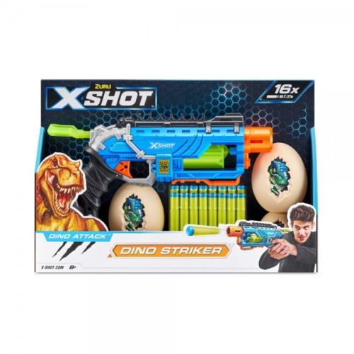 Lanzador de Dardos de Espuma X-Shot Dino Attack Striker 8a+