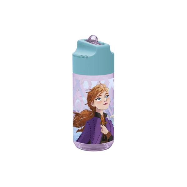 Botella Frozen con Tapa y Pajilla 430ml