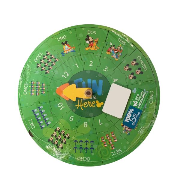 Reloj Rompecabezas Didáctico Mickey Disney Junior 3a+