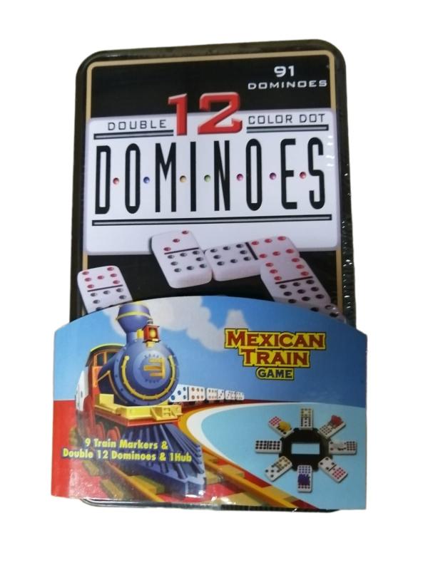 Juego de Dominó Doble 12 Caja Metálica