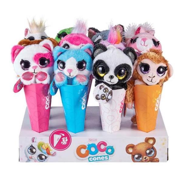 Peluche en Cono Coco Sorpresa Surt/6 Display/12 3a+