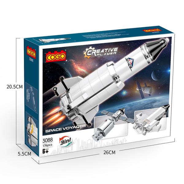 Nave Espacial con Satélite 3en1 176pzs 6a+