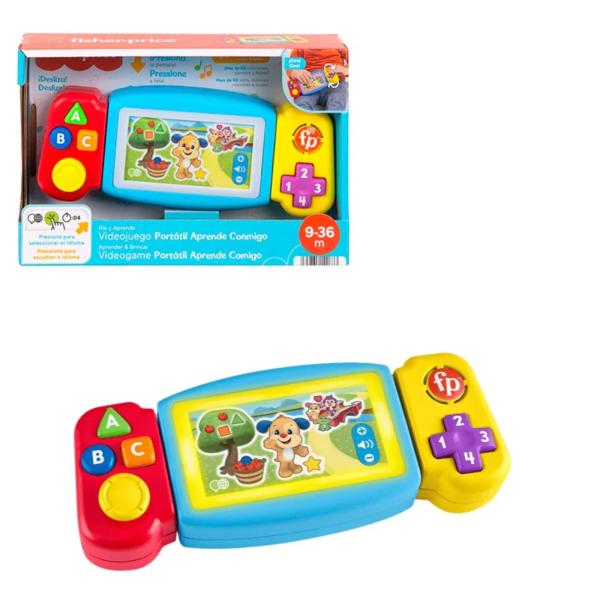 Fisher-Price Video Juego Portátil Aprende Conmigo 9-36m