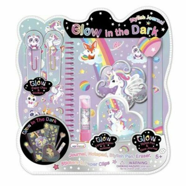 Cuaderno Elegante Brilla en la Oscuridad C/ Accesorios 5a+