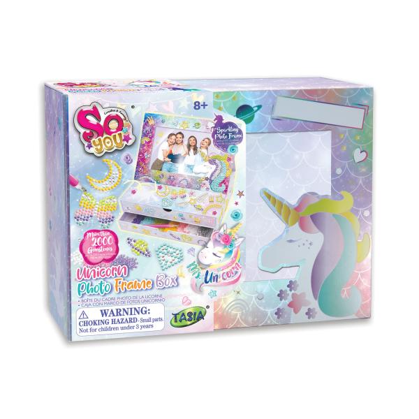 Caja con Marco de Fotos de Unicornio 8a+
