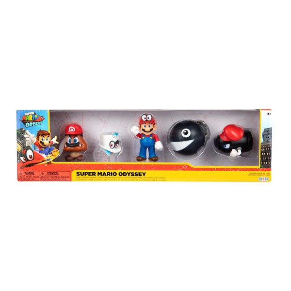 Figuras Nintendo Super Mario Bross Set/5 3a+ (Ice Mario-Mario Helicóptero-Mario-Mario Tanuki-Mario de Fuego)