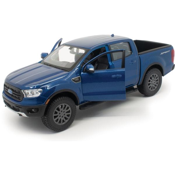 Carro Ford Ranger Azul Metálico 2019 Esc:1:24 3a+