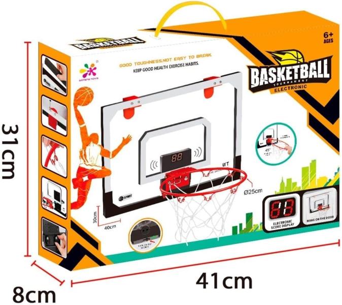 Cancha de Basket p/Pared c/ Marcador Electrónico 6a+ (448598)