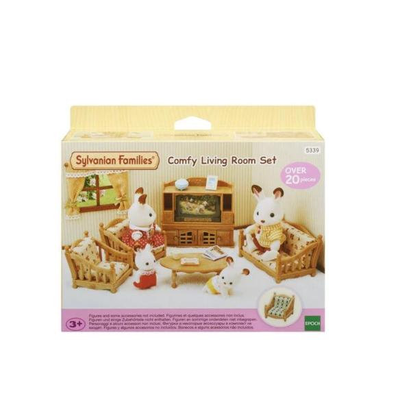 Familias Sylvanian Set de Juego de Sala de Estar 3a+