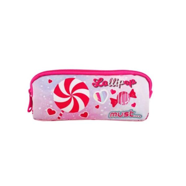Cartuchera Must Energy 21X6X9 cm 2 Zippers Lollipop