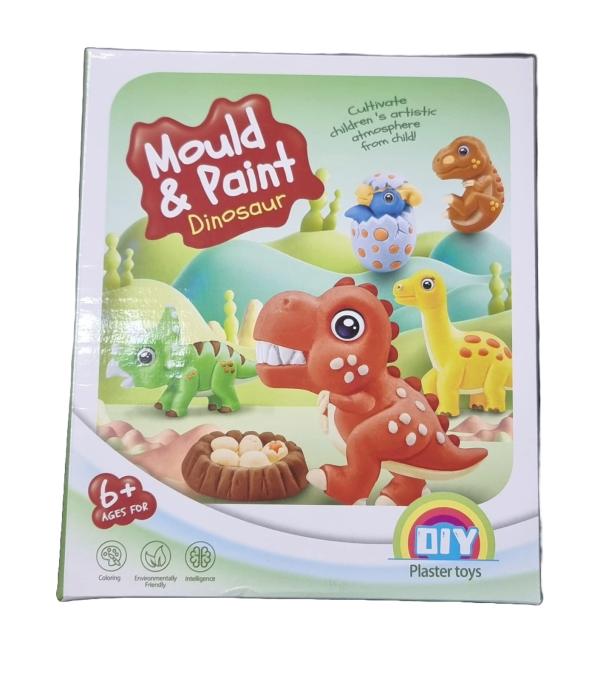 Figuras de Dinosaurios 3D Moldea y Pinta 6a+