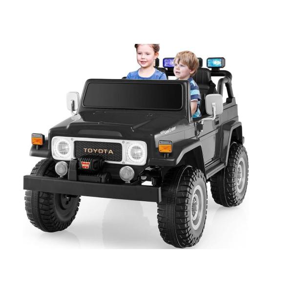 Carro Montable Land Cruiser Negro 3a+ 12v