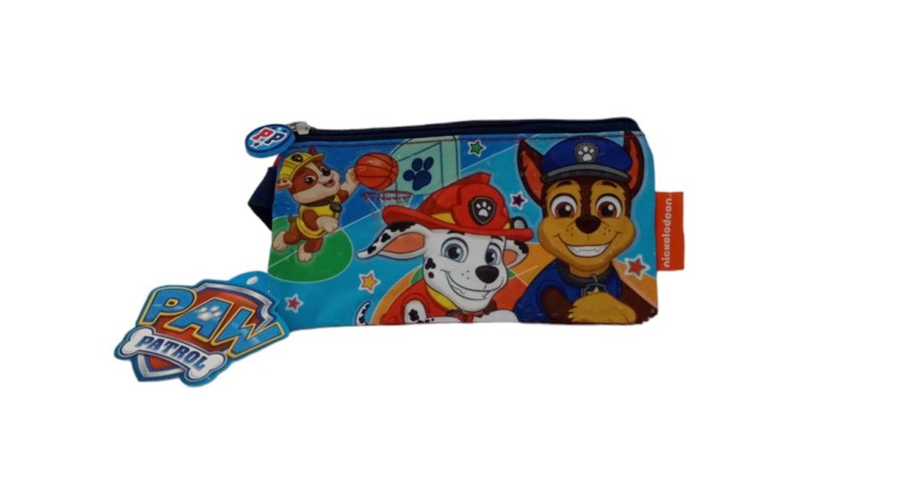 Cartuchera de Paw Patrol Doble Zipper Roja