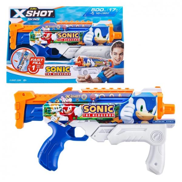 Lanzador X-Shot de Agua Skins de Sonic 5a+