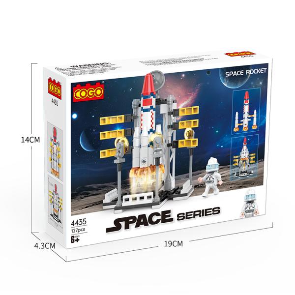 Cohete Espacial Armable 127Pzs 6a+