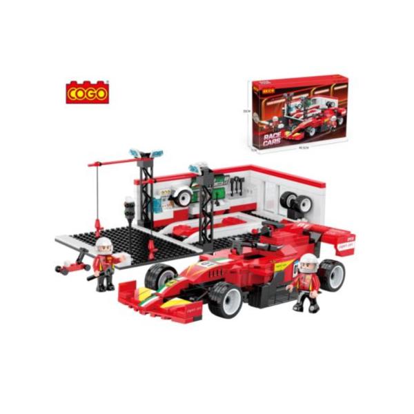 Carro de Formula 1 y Estación Armable 502pzs 6a+