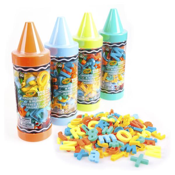 Estuche en Forma de Crayola con Letras y Números Magnéticos 3a+