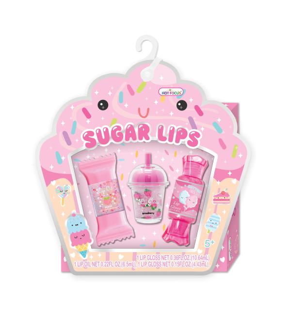 Set de Cosméticos Brillos para Labios de Azucar Set/3 5a+
