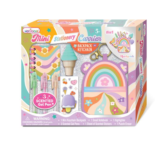 Mini Mochila de Oso con Accesorios 8en1 de Arcoiris 4a+