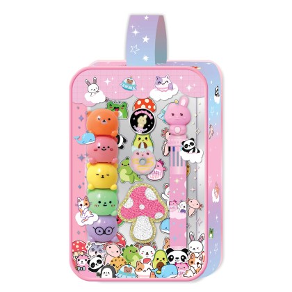 Cartuchera con Accesorios de Conejitos 5a+