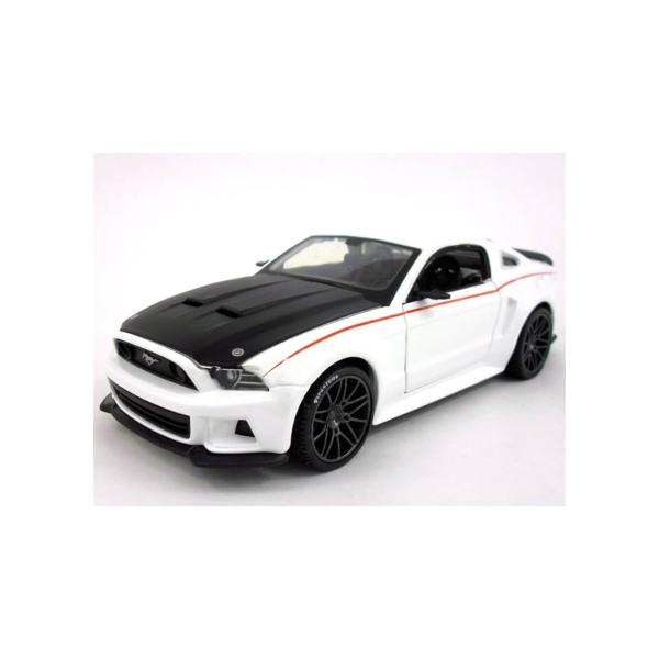 Carro Ford Mustang Street Racer Blanco Esc:1:24 3a+