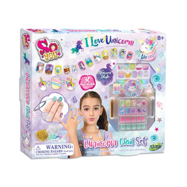 Set de Juego de Uñas de Unicornio 8a+