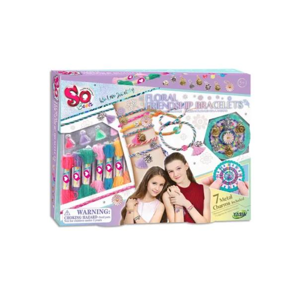 Set de Pulseras Florales de la Amistad 5a+