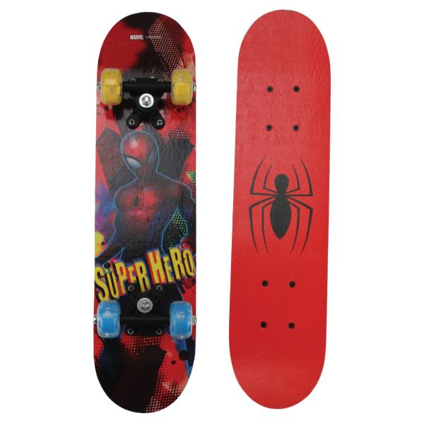 Patineta Marvel de Spider-Man con Luz 24x6 5a+