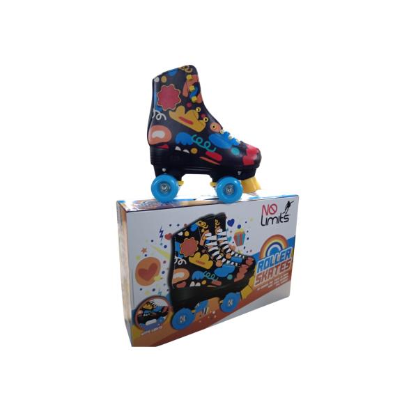 Patines de 4 Ruedas Luminosos Multicolores Talla#30