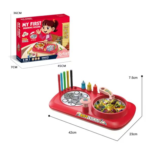 Tablero De Dibujo Con Arte Giratorio (455152)
