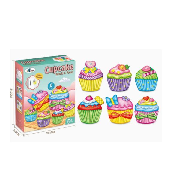 Moldes para Hacer Figuras Cup Cakes de Yeso para Colorear 5A+(455459)