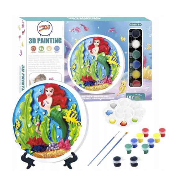 Pintura Esteroscópica de Sirena en 3D para Decorar 3a+ (453332)