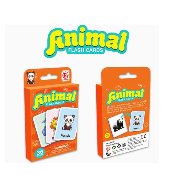 Juego de Aprendizaje de Animales 36 Cartas 3a+