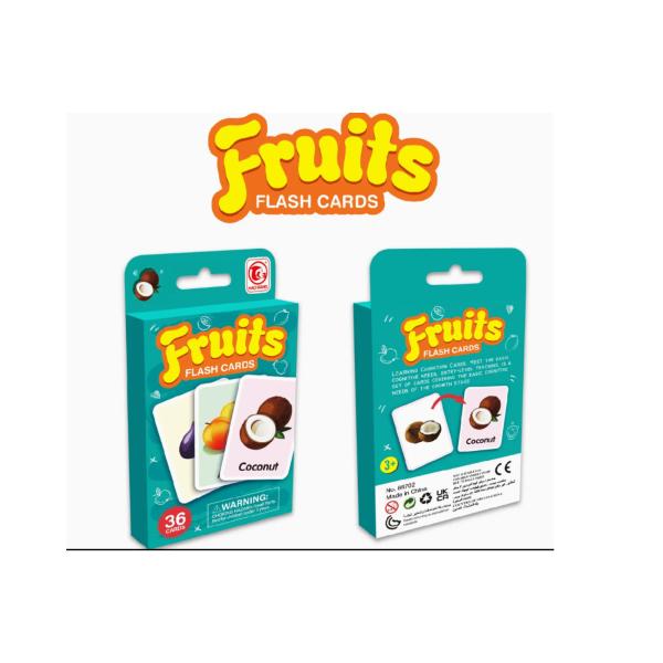 Juego de Aprendizaje de Frutas  36 Cartas 3a+ 8453165)