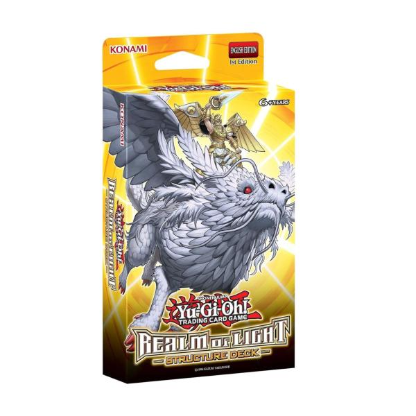 Cartas YU-GI-OH Sobres con 5 Cartas 1ST Edición Realm of Light Displ/8 6a+