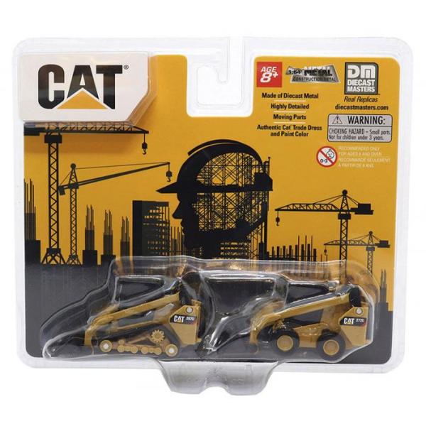 Cargador Compacto y Cargador todo Terreno 1:64 Cat 272D2 y Cat 297D2 (446934) 3a+