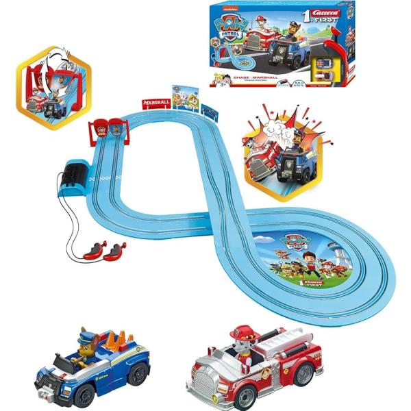 Pista de Carreras de Paw Patrol 2 Vehiculos 3a+