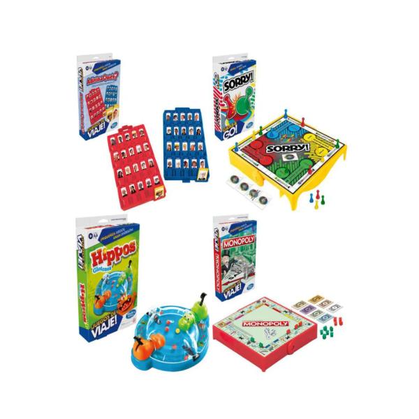 Hasbro Games - Juegos de Mesa de Viaje surtido 8a+(f8256-f8257-f8255)