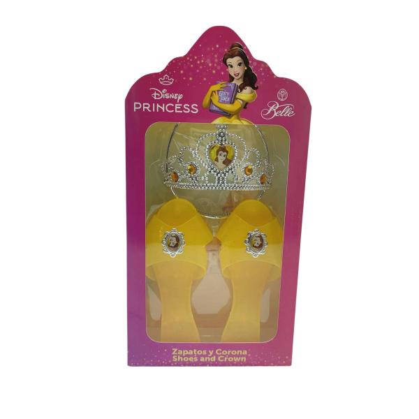 Set de Corona y Zapatos Disney Princesa Bella 3a+ (PT-Bella-RP21)