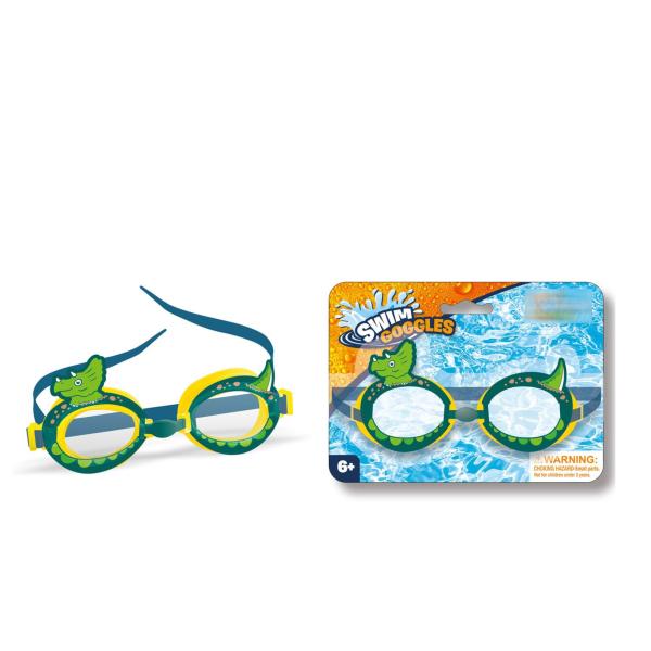 Lentes Infantiles para Natación de Dinosaurio 6a+