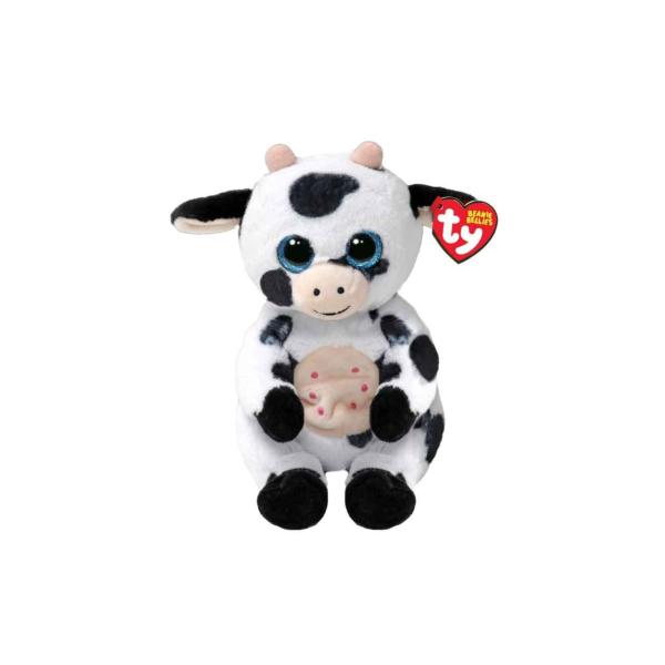 Peluche Beanie Bellies Pequeño Vaca Herdly 3a+