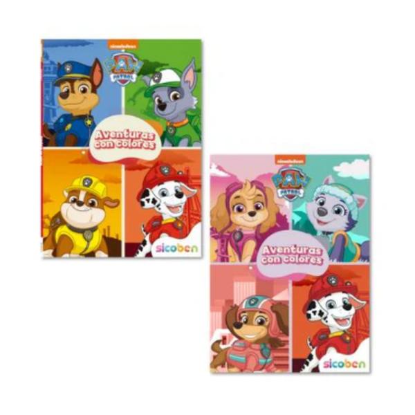 Libro Aventuras de Colores de Paw Patrol Displ/96 Surt/2