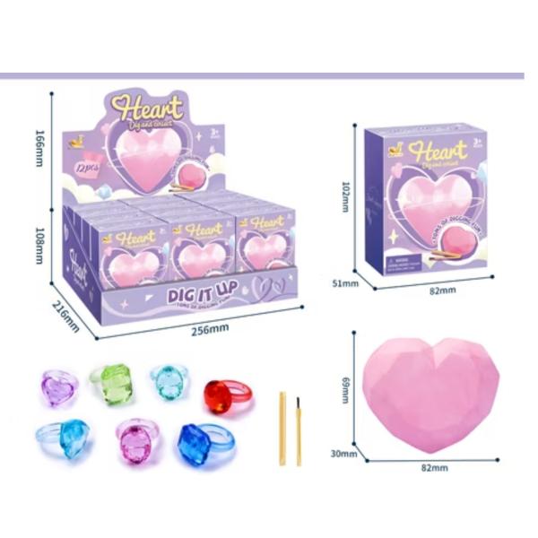 Juguete de Excavación de Corazon Displ/12 3a+
