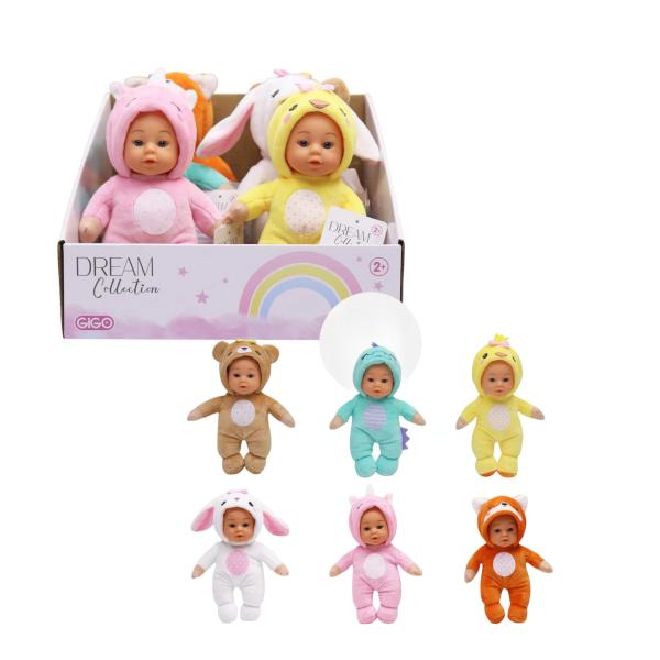 Bebé con Pijamas de Animalito Displ/12 Surt/6 2a+