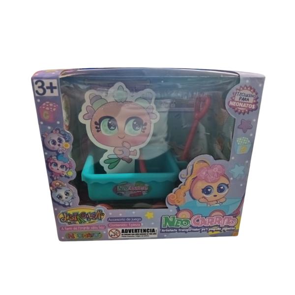 Ksimerito Carrito de Jalar Azul para Neonatos 3a+