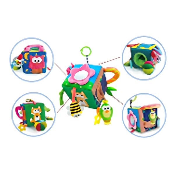 Juguete Sensorial Cubo para Desarrollo Motora Fina 0m+