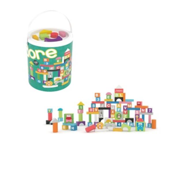 Bloques de Construcción de Madera 100Pzs 1 1/2 a+