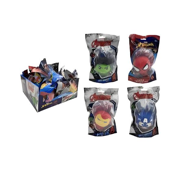 Figuras Suoer Sqwooshies de Marvel Displ/12 Surtido 3a+