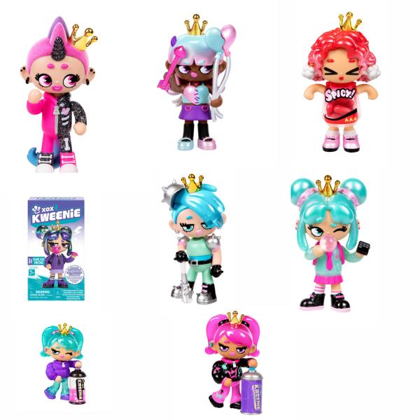 Figuras XOX Kweenies Animadas Kweenie Fearless Kweens Sorpresa Displ/11 7a+